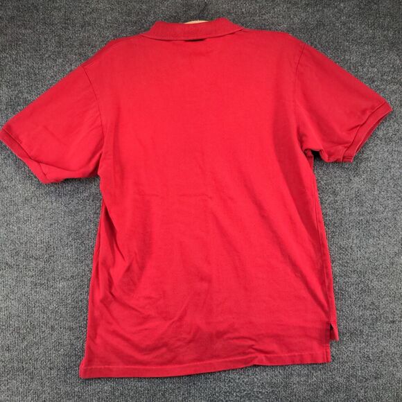 Disney Originals Mens Short Sleeve Polo Shirt Red Size Small Mickey Mouse Logo - Picture 3 of 12